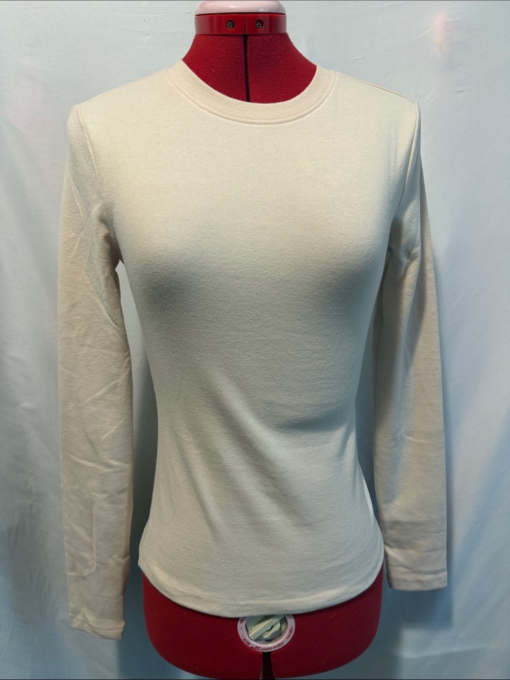 Everyday Crewneck Long-Sleeve Tee - Cream